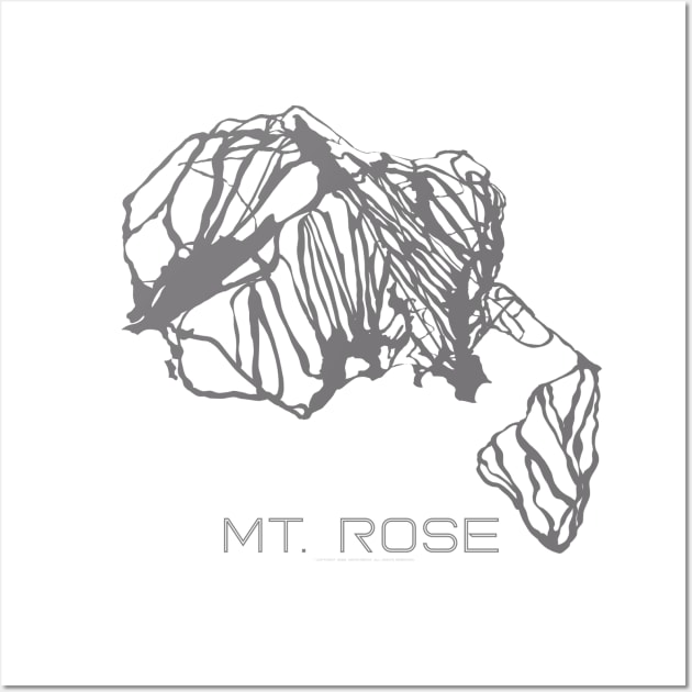 Mt Rose Resort 3D Wall Art by Mapsynergy
